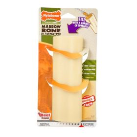 Nylabone Dura Chew Giant Marrow Bone Alternative Beef Flavor Dog Chew Toy Fillable Marrow; Beef; 1ea-Large-Giant 1 ct