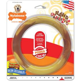 Nylabone Power Chew Smooth Ring Dog Chew Toy Bacon Cheeseburger; 1ea-Large-Giant 1 ct