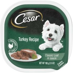 Cesar Turkey in Meaty Juices Wet Dog Food 3.5 oz 24 Pack