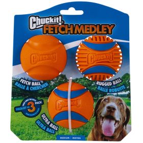 Chuckit Fetch Medley Balls Gen 3 Dog Toy MD