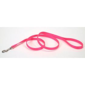 Coastal Single-Ply Nylon Dog Leash Neon Pink 3-4 in x 4 ft