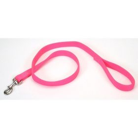 Coastal Double-Ply Nylon Dog Leash Neon Pink 1 in x 4 ft