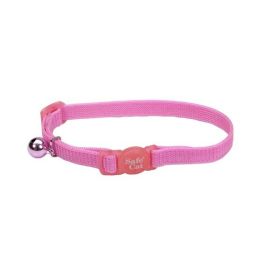 Safe Cat Adjustable Snag-Proof Nylon Breakaway Collar Bright Pink 3-8 in x 8-12 in