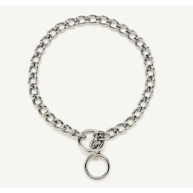 Titan Chain Training Dog Collar Medium Nickel; Chrome 2.5 mm x 18 in