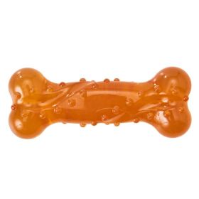 Spot Play Strong Scent-Sation Bone Dog Toy Orange 5in