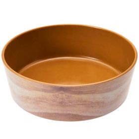 Spot Unbreak-A-Bowlz Wood Dog Bowl Tan; Brown Large 8 in