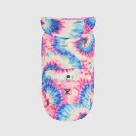 Canada Pooch Dog Pick Me Poncho Tie Dye Smiley 18