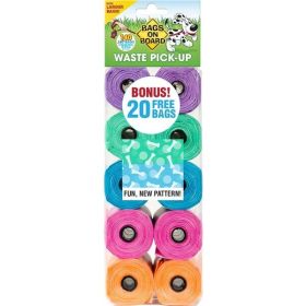 Bags on Board Waste Pick-up Bags Refill Green; Purple; Pink; Blue 140 Count