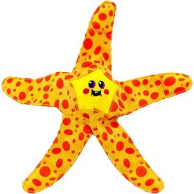 Outward Hound Floatiez Starfish Floating Dog Toy Yellow; Red Medium