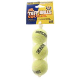 Petsport USA Jr. Tuff Ball Squeak Mesh Dog toy Assorted 3 Pack 1.8 in