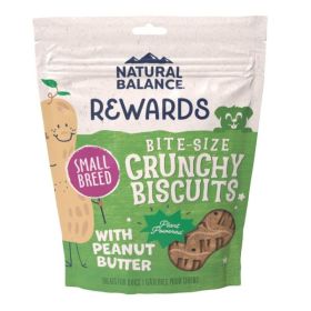 Natural Balance Pet Foods Rewards Crunchy Biscuits Dog Treats Peanut Butter, 1ea/8 oz