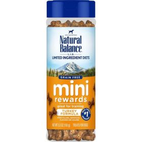 Natural Balance Pet Foods L.I.D  Grain Free Mini Rewards Dog Treats Turkey, 1ea/5.3 oz