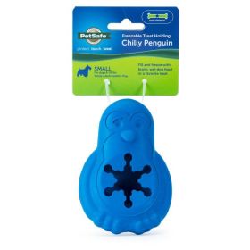 Busy Buddy Penguin Dog Toy Blue Small