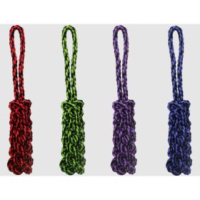 Nuts for Knots Rope Tug w/ Braided Stick  (Assorted Colors) Size: 16"