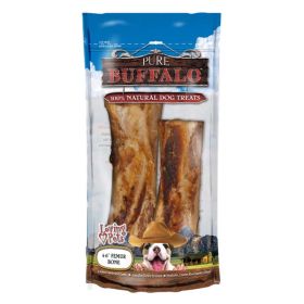 Loving Pets Pure Buffalo Femur Bones Dog Treat 2 Pack 4-6 in