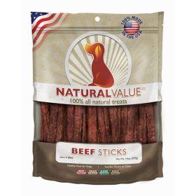 Loving Pets Natural Value Beef Stick Recipe Dog Treat 14 oz