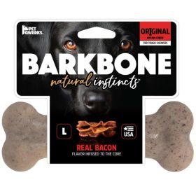 Pet Qwerks Barkbone Natural Instincts Original Nylon Dog Chew Bacon: 1ea/LG